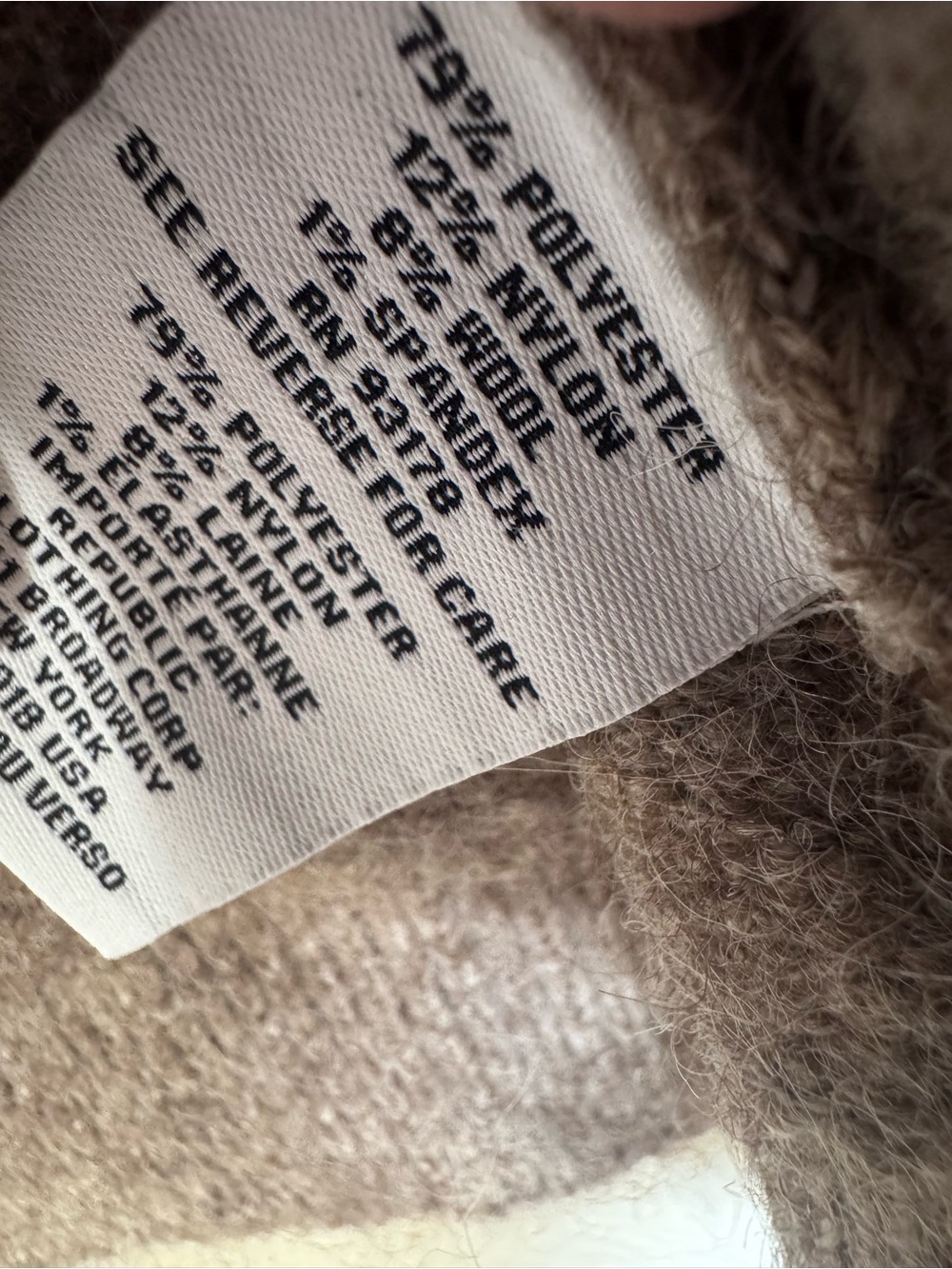 Magaschoni Wool Blend Embellished Collar Sweater Taupe XL NWT - Picture 7 of 8